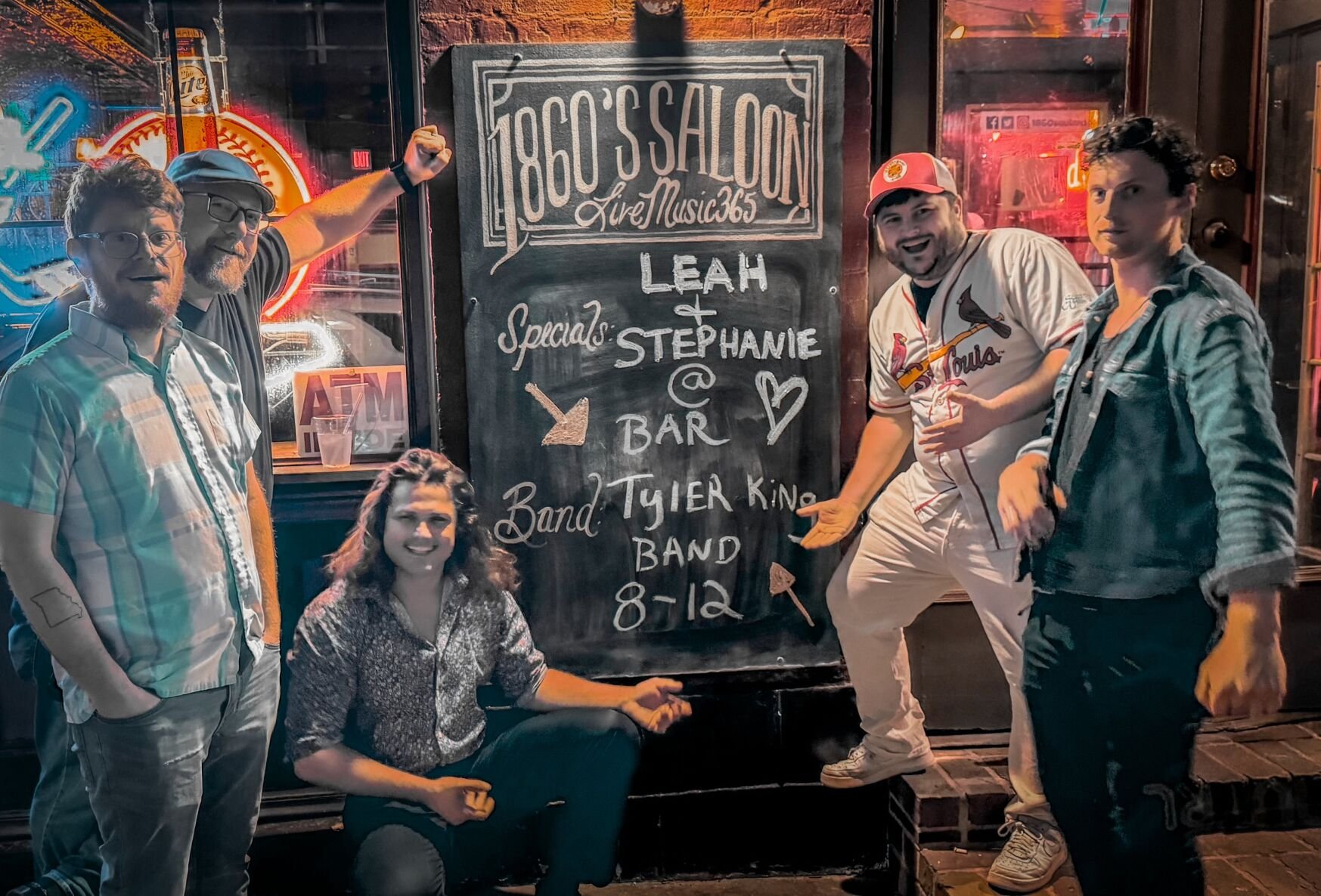 Tyler King Band performing at 1860 Saloon